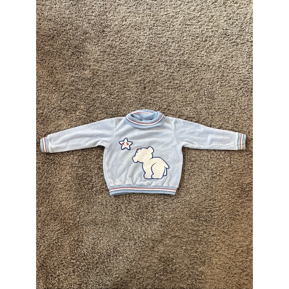 VTG 80S‎ 90S KIDS BABY SWEAT SHIRT 24M INFANT Carters SWEATER CUTE BEAR!